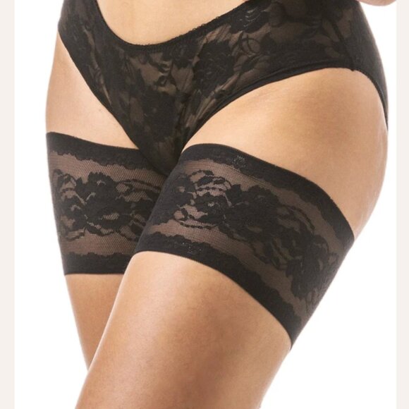 Peony Thigh Bands by Bandelettes® - Black - Picture 4 of 5